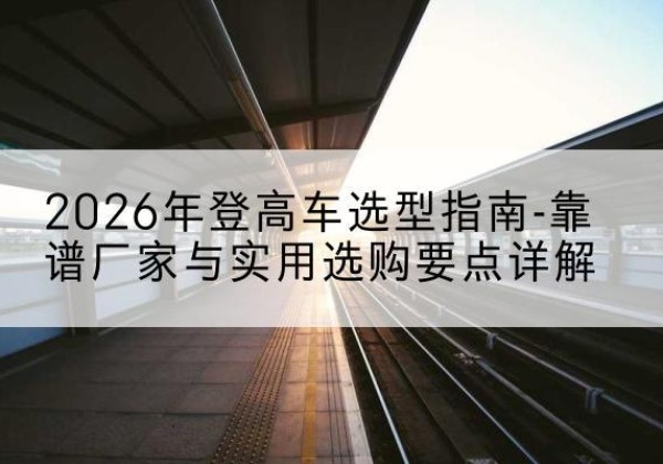 芒市登高车厂家推荐-2026年登高车选型指南-靠谱厂家与实用选购要点详解